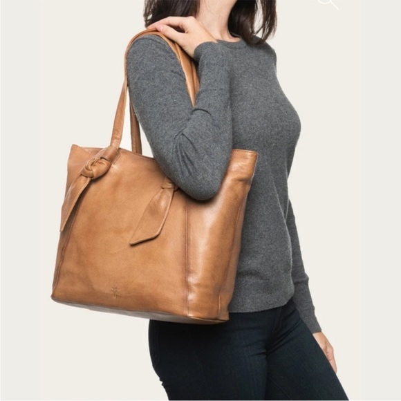 Frye Nora Knotted Hobo Tote Leather Pink - Picture 2 of 15